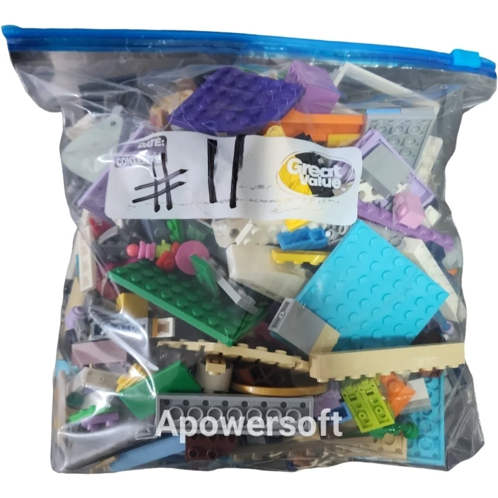 Lego Misc Lot Assorted One Gallon Zip Bag #11
